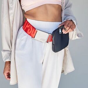 Capsoul Black/Red Neoprene Belt Bag Set